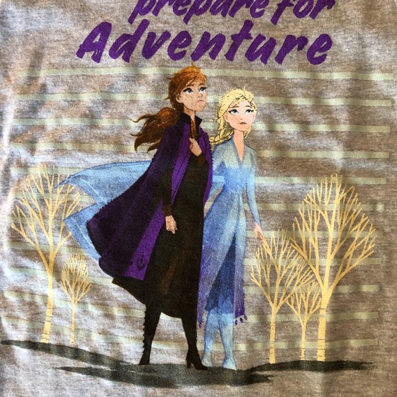 Set of Frozen Elsa Anna 4/5 Girls Shirts NWT - Picture 3 of 10